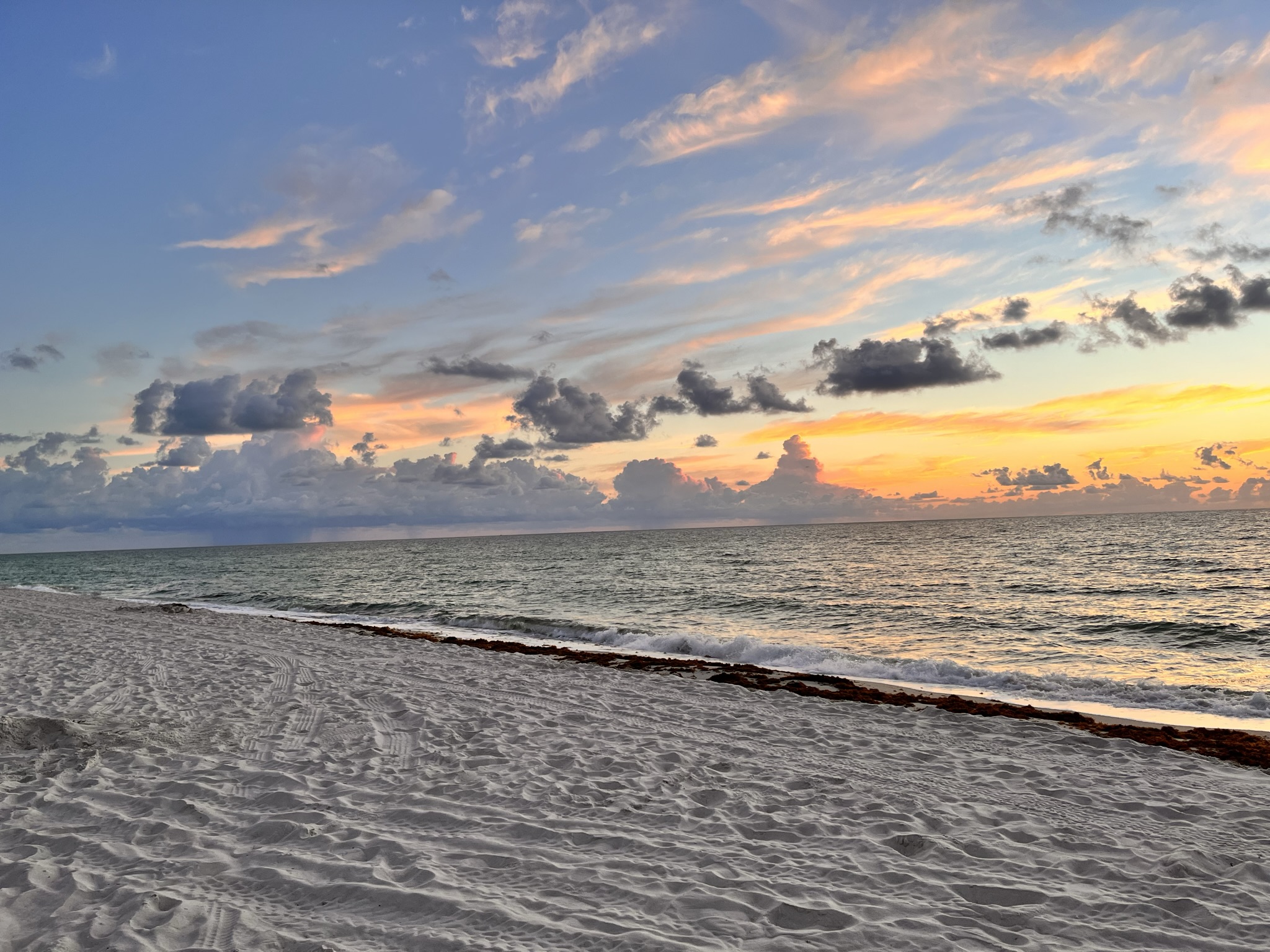 Playa de Miami al atardecer